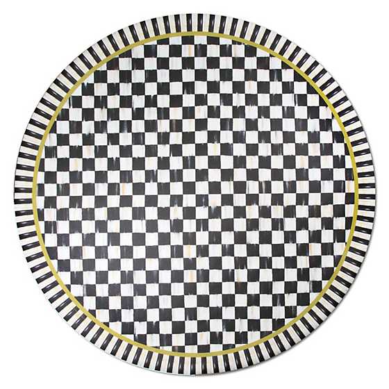 Courtly Check Floor Mat - 6' Round - Mackenzie-Childs