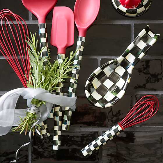 MacKenzie-Childs Courtly Check Small Whisk - Red - Shop Dekado