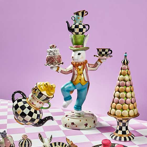 Rose Rabbit Centerpiece - Mackenzie-Childs